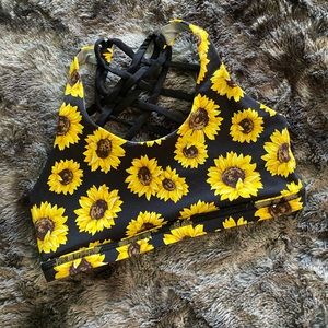 Bornprimitive sunflower sports bra - RARE
